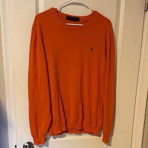 Etro Vibrant Orange Crewneck Cotton Sweater